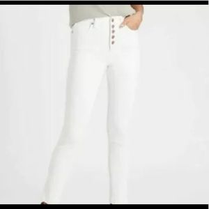 Size 29 Banana Republic Summer White High Rise Denim Jean #668471